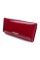 Шкіряний жіночий лаковий гаманець на кнопці BETHCAT VK1222 червоний