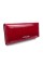 Шкіряний жіночий лаковий гаманець на кнопці BETHCAT VK1222 червоний