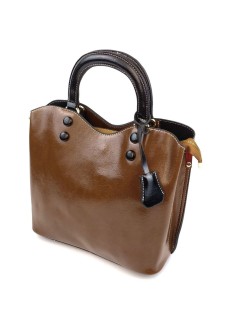  Стильна сумка жіноча з ременем через плече JZ NS-8034-3  коричнева
