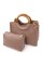Набір жіночих сумок два в одному (2 в 1) JZ NS-8033-2 рожева (пудра) 