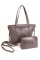 Молодіжна сумка-комплект з екошкіри (2 в 1) JZ NS805-2 рожевий (пудра)
