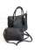 Набор сумок для девушек из кожзама JZ NS8606-1 черная 