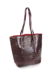 Женская сумка с ручками из экокожи JZ NS807-1 бордовая