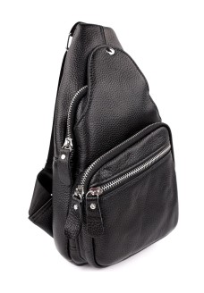 Качественный рюкзак через плечо из кожи для мужчин JZ NS3132 черный