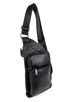 Чоловіча плечова сумка зі шкіри JZ NS321 чорний