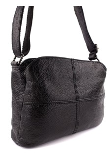 Удобная женская сумка из кожи JZ NS008 черная
