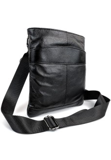 Невелика сумка для хлопців зі шкіри JZ NS703 чорна