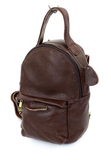 Небольшой рюкзак из кожи для девочек JZ NS013-2 коричневый