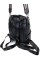 Рюкзак из кожи для девочек с ремнем через плечо JZ NS-F101-1 черный