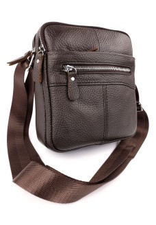 Мужская сумка - барсетка из натуральной кожи JZ NS6625-2 коричневая