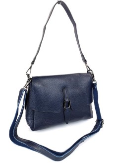 Классическая женская сумка из кожи JZ NS1933-2 синяя