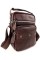 Повседневная сумка из кожи с ручкой и ремнем JZ NS5417-3 коричневая
