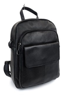 Компактний рюкзак для дівчаток зі шкіри JZ NS899-1 чорний