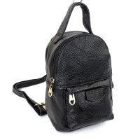 Невеликий рюкзак зі шкіри для дівчаток JZ NS013-1 чорний