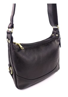 Модна сумка зі шкіри для дівчат JZ NS669-1 чорна