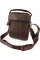  Удобная мужская сумка из кожи ручкой JZ NS5417-2  коричневая