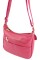 Молодіжна сумка зі шкіри з ременем через плече JZ NS668-рожева