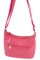 Молодежная сумка из кожи с ремнем через плечо JZ NS668- розовая