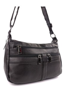 Современная сумка из натуральной кожи для девушек JZ NS105 черная