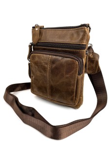 Современная сумка для мужчин на каждый день JZ NS701-2 коричневая