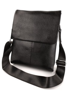 Шкіряна чоловіча сумка-планшет JZ NS9906 22,5х29х8см чорна