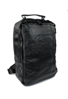 Стильний шкіряний рюкзак із ручкою JZ NS8834-1 чорний