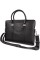 Мужская офисная сумка-портфель из натуральной кожи JZ NS9161-1 38х29х9см черная