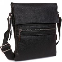 Чоловіча шкіряна сумка-планшет Alvibag AV-69-1 чорна