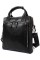 Стильная вертикальная кожаная сумка Diamond 72-6006 black