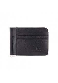 Шкіряний затиск для грошей ST Leather (ST452) 98531 Чорний