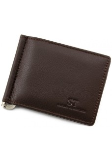 Зажим для денег из кожи ST Leather (ST453) 98548 Коричневый