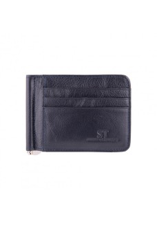 Кожаный зажим для денег ST Leather (ST452) 98533 Синий