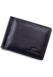 Зажим для денег кожаный ST Leather (ST453) 98549 Синий