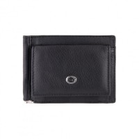 Шкіряний затиск для купюр ST Leather (ST315) 98443 Чорний