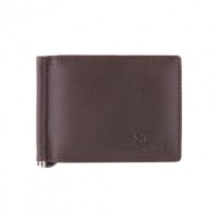 Чоловічий шкіряний затиск ST Leather (ST453) 98545 Коричневий