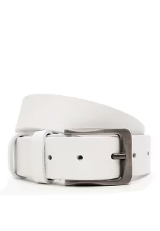 Ремень мужской кожаный 115х3.5 JZ SB-JZV1115FX43-white