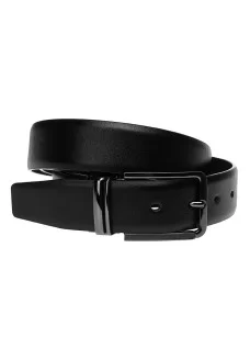 Ремень мужской кожаный 115-125x3.4 JZ SB-JZv1n067-4-black