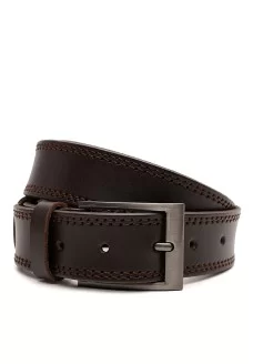 Ремень мужской кожаный 115х3.5 JZ SB-JZV1115FX12-brown
