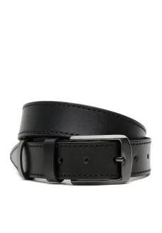 Ремень мужской кожаный 125х3,5 JZ SB-JZV1125GX18-black