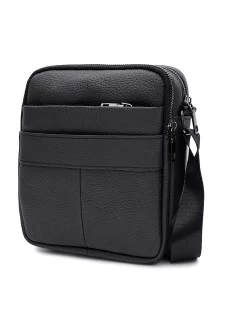 Мужская сумка кожаная JZ SB-JZK18017bl-black