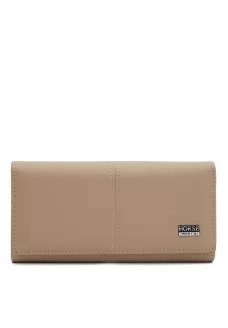 Женский кошелёк кожаный JZ Horse SB-JZk1a0001latte-beige