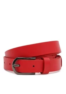 Ремень женский кожаный JZ SB-JZ110v1genw42-red