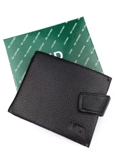 Мужское кожаное портмоне с зажимом для денег MD Leather MD-4M-611 (JZ6728) черный