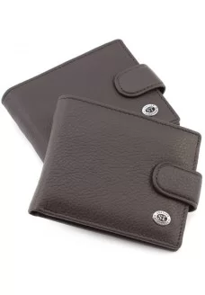 Мужской кожаный кошелек ST Leather (ST114) 98322 Коричневый