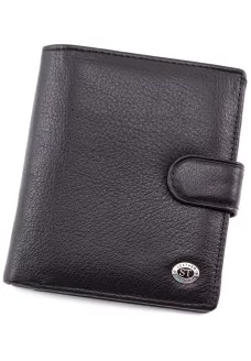 Кошелек мужской из кожи ST Leather (ST-142) 98344 Черный