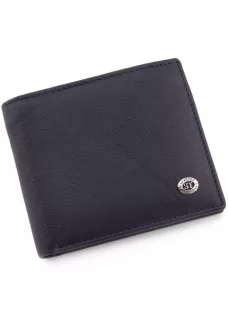 Мужской кошелек из натуралной кожи ST Leather (ST-3) 98438 Синий
