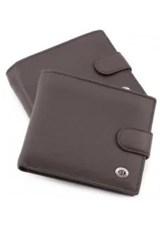 Мужской кожаный кошелек ST Leather (ST138) 98342 Коричневый