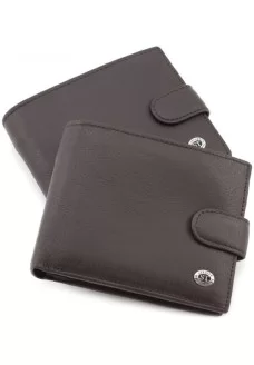 Мужской кожаный кошелек ST Leather (ST137) 98332 Коричневый