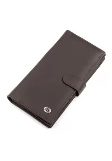 Мужской купюрник кожаный ST Leather (ST147) 98348 Коричневый