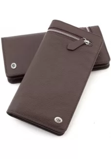 Чоловічий шкіряний гаманець ST Leather (ST291) 98433 Коричневий